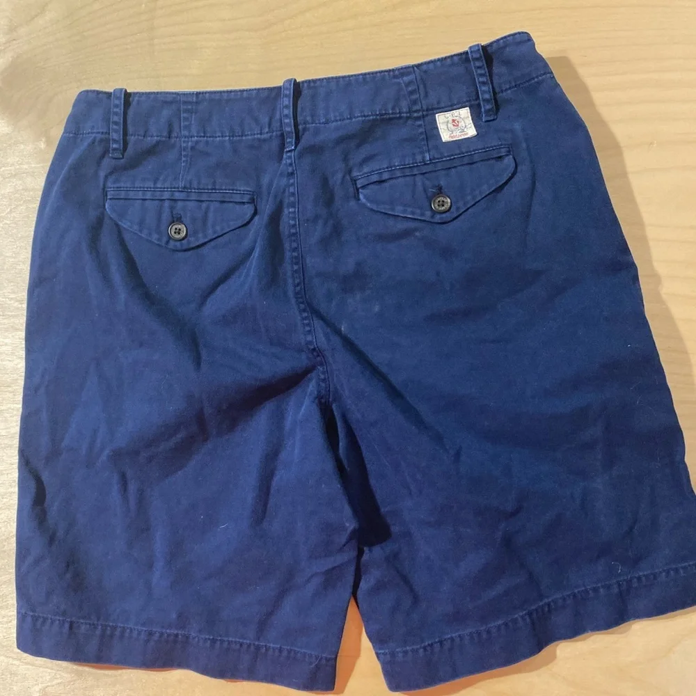 Ralph Lauren Navy Blue Flat Front Shorts 6 (PQ)